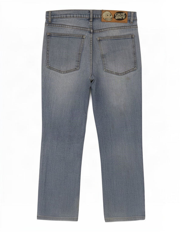 Jeans retos masculinos baratos de segunda-feira W32 L27 azul