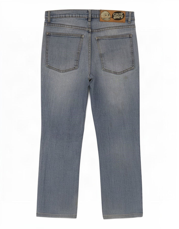 Jeans retos masculinos baratos de segunda-feira W32 L27 azul