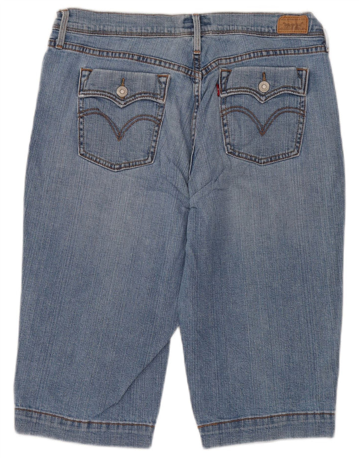 Shorts jeans feminino 515 da LEVI'S EUA 12 grande W32 algodão azul