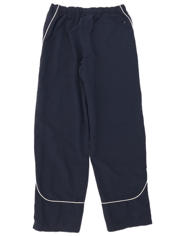 Calça de treino masculina Nike UK 38/40 poliéster azul marinho médio