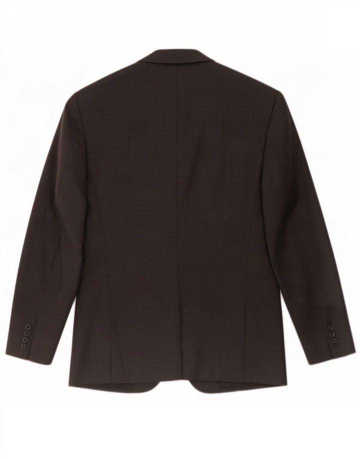 Jaqueta blazer masculina All Saints com 2 botões Reino Unido 38 poliéster preto médio