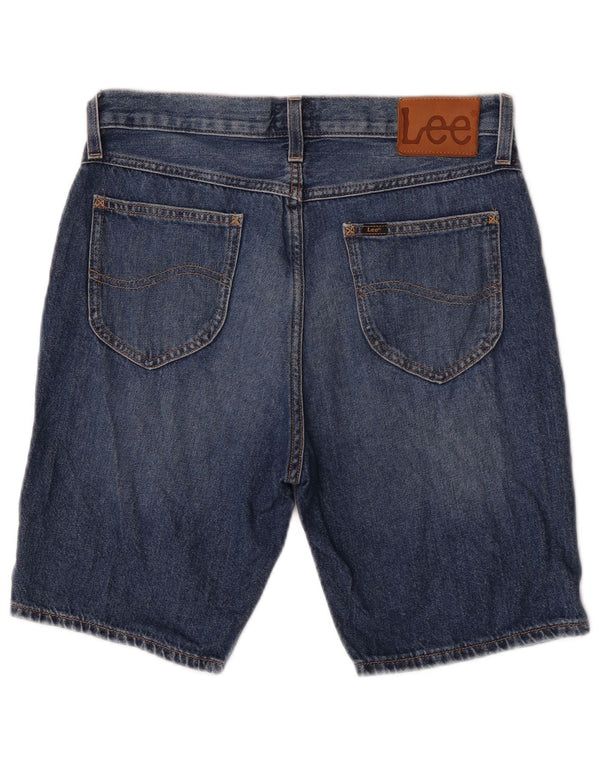 Lee Mens Rider Denim Shorts W30 Algodão Azul Médio