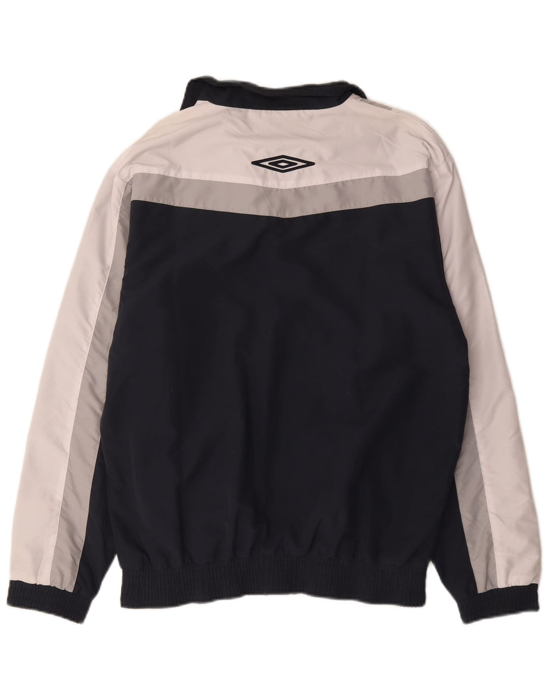 Jaqueta masculina de agasalho Umbro, grande, azul marinho, poliéster Colourblock