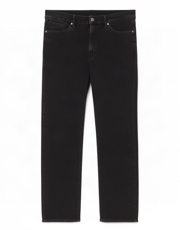 Jeans retos masculinos Marks & Spencer W36 L31 algodão preto