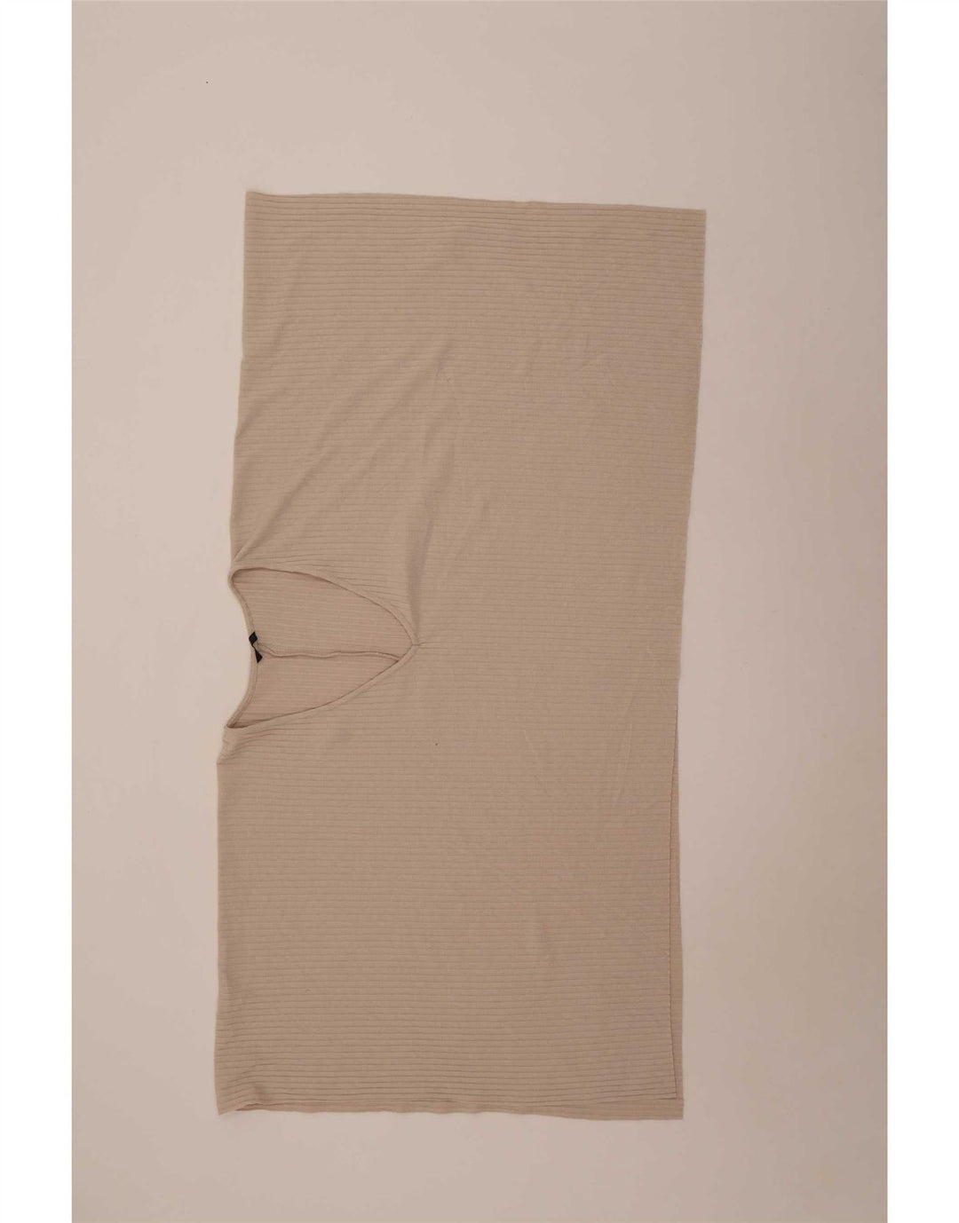Blusa Poncho Assimétrica Feminina Zara Top Tamanho Único Bege