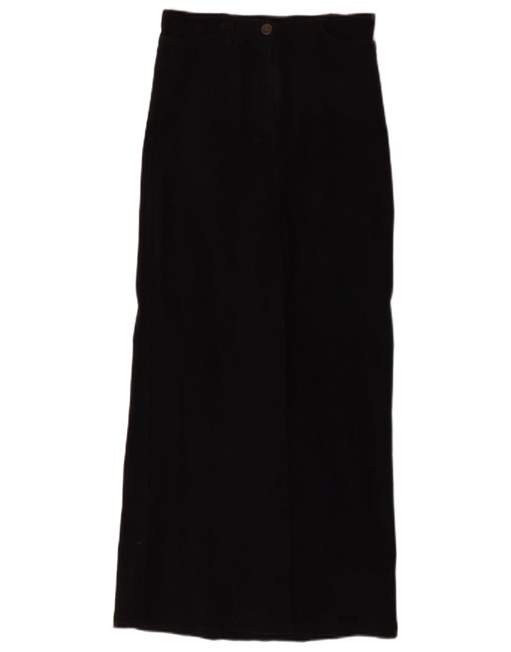 Saia feminina maxi veludo Charro IT 42 médio W26 algodão preto