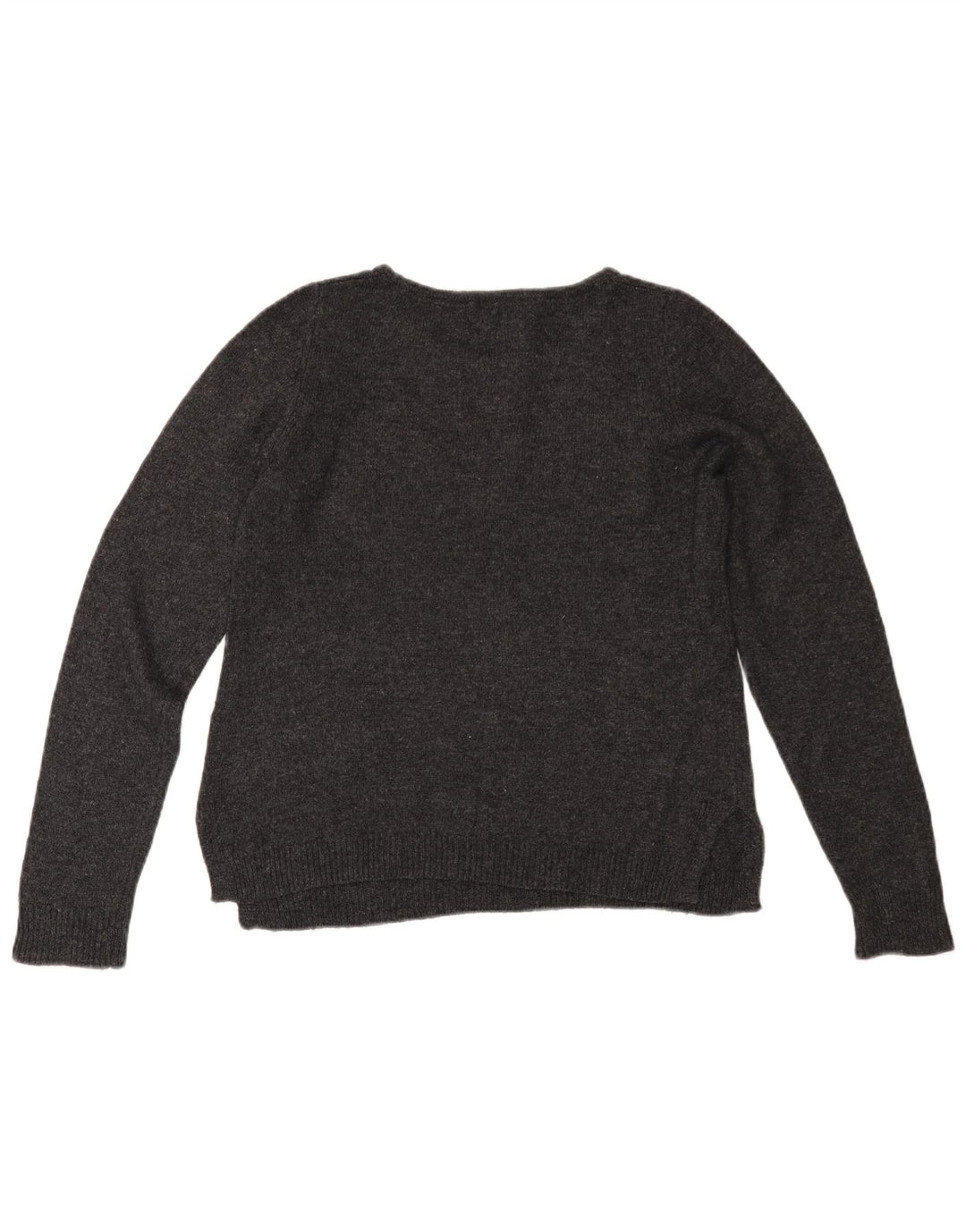 Suéter feminino MONSOON com gola canoa Reino Unido 12 algodão cinza médio