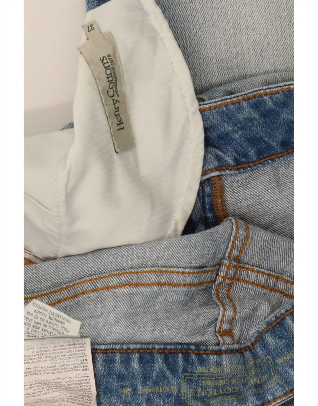 Calça jeans feminina Henry Cottons W27 L26 algodão azul