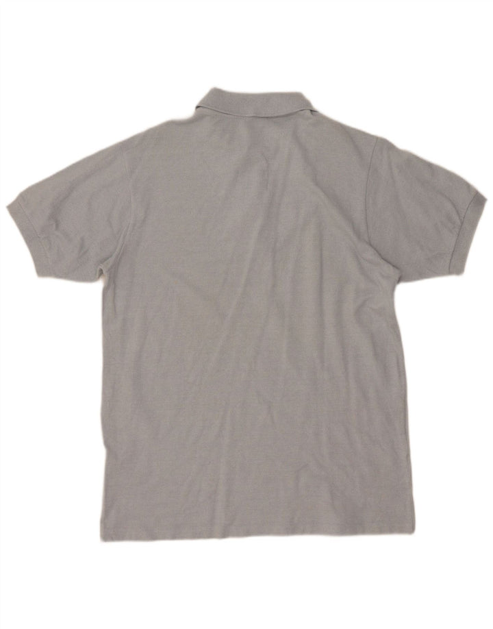 Camisa polo masculina Lacoste tamanho 4 algodão azul médio