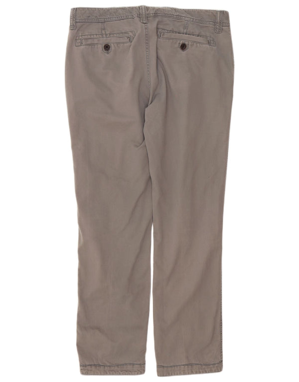 Calça Chino Reta Masculina Fat Face W36 L31 Algodão Cinza