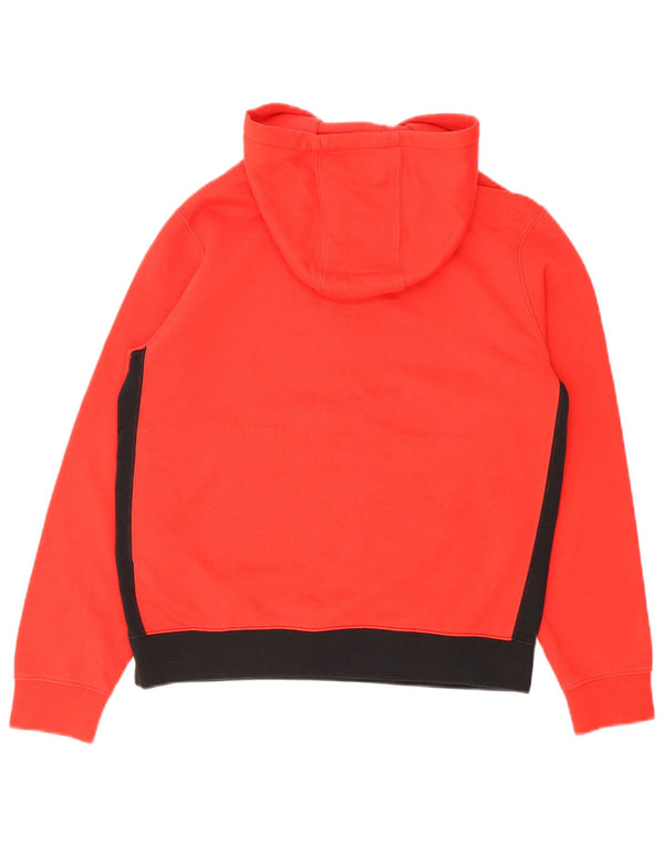 Jumper com capuz Nike Boys Zip Neck 13-14 anos XL vermelho colorblock
