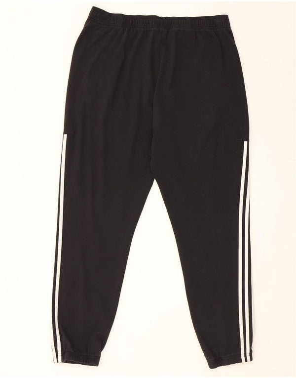 Adidas Mens Treino Calças Joggers XL Algodão Preto