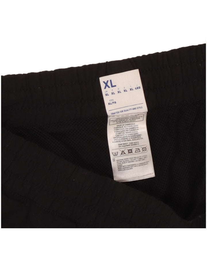 Calça de treino masculina Reebok Joggers XL preto colorblock poliéster