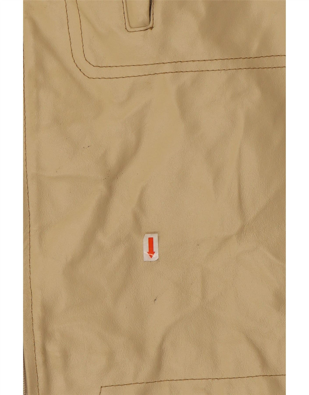 Jaqueta de couro masculina VINTAGE UK 40 couro bege grande