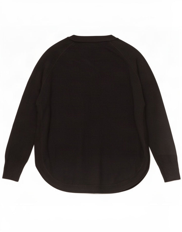 Suéter cardigã feminino Longline Marks & Spencer Reino Unido 14 médio preto