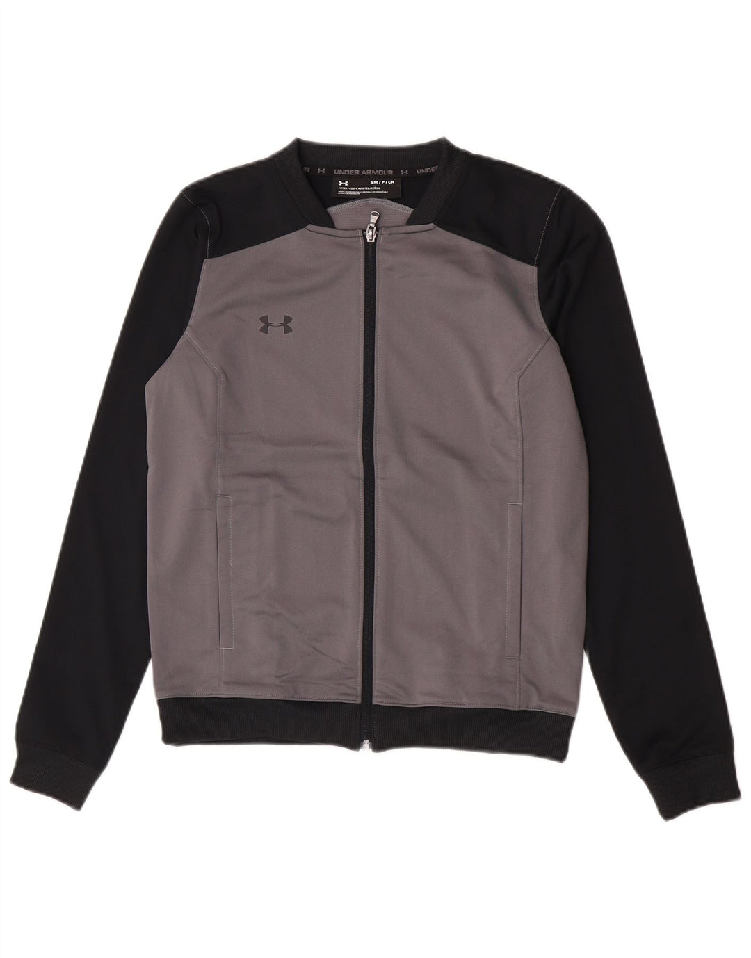 Under Armour Mens Treino Top Jacket Small Grey Colourblock Poliéster