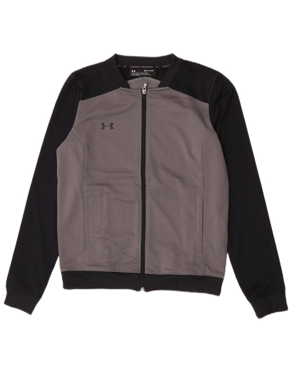 Under Armour Mens Treino Top Jacket Small Grey Colourblock Poliéster