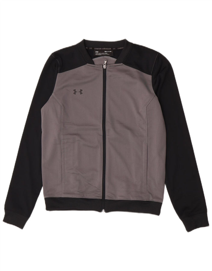 Under Armour Mens Treino Top Jacket Small Grey Colourblock Poliéster