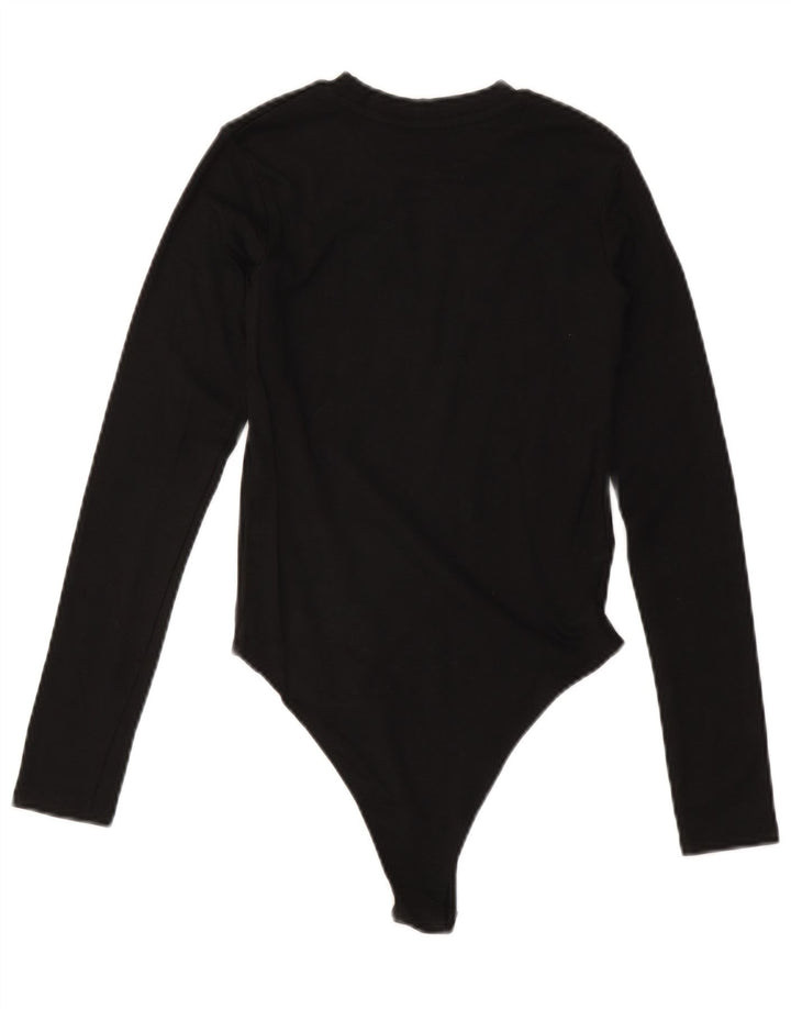 Body feminino de manga comprida ZARA UK 14 grande preto