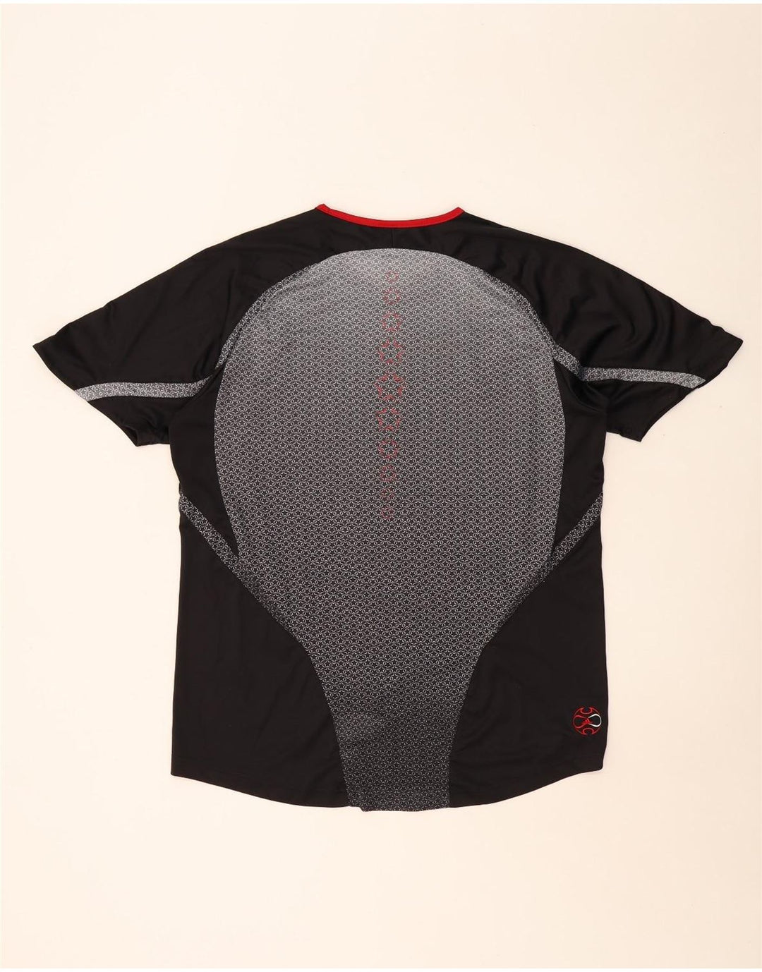 ADIDAS Mens Climacool T-Shirt Top XL Preto Colourblock Poliéster