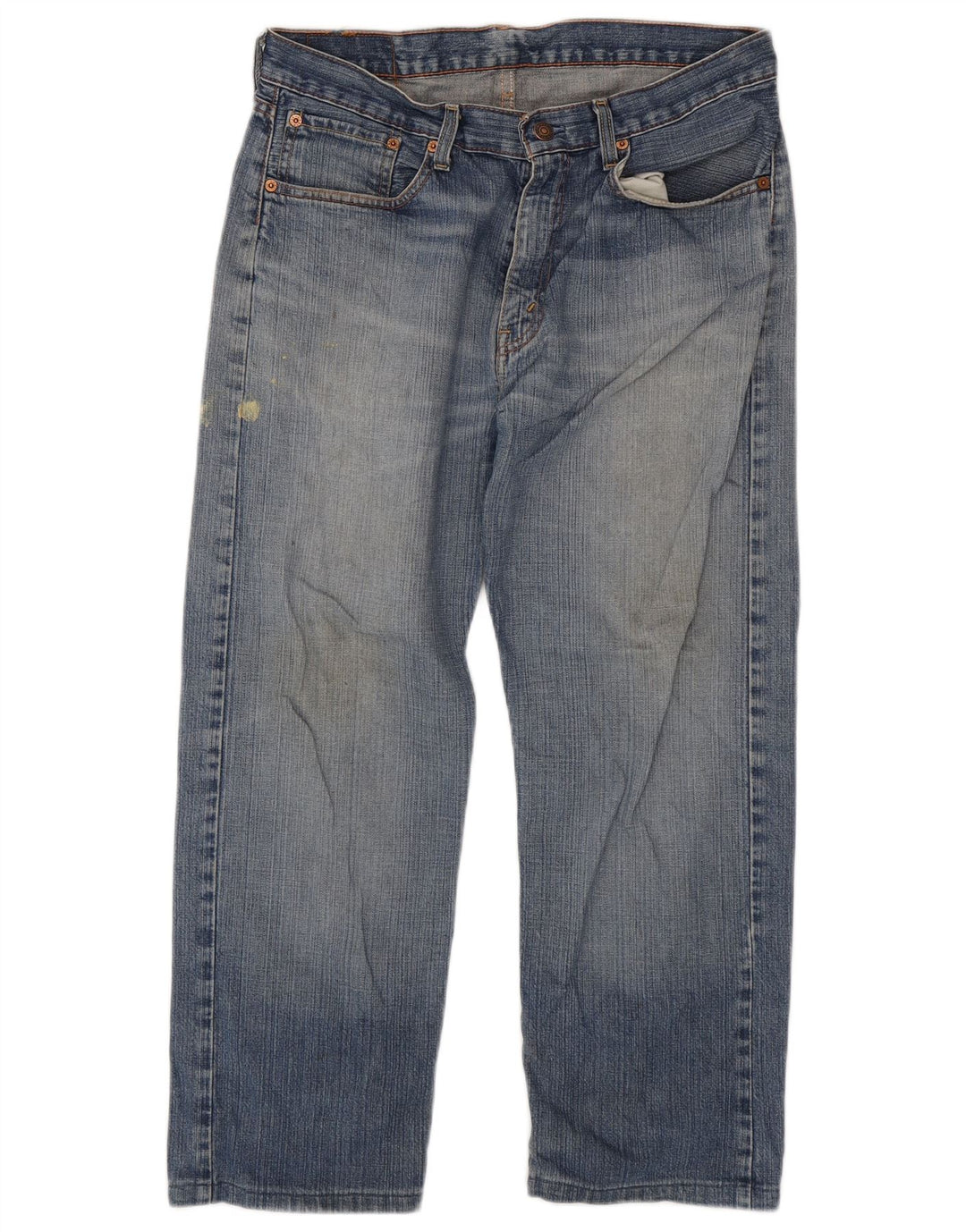 LEVI'S Masculino 751 Straight Jeans W33 L27 Azul Algodão