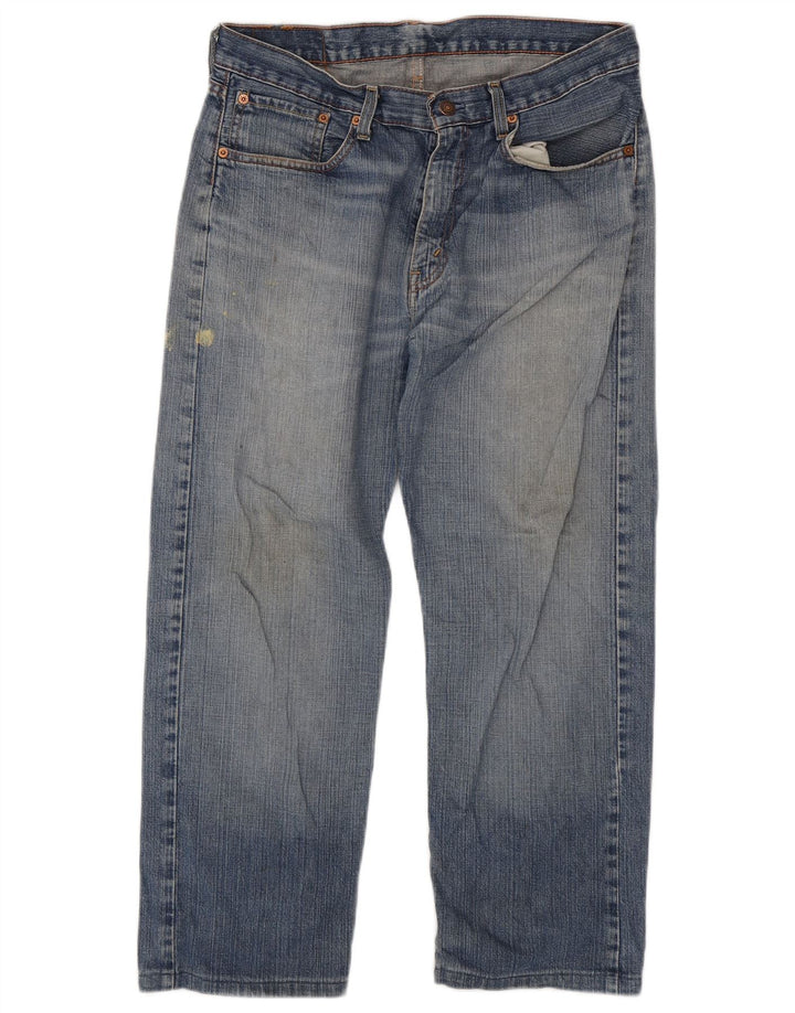 LEVI'S Masculino 751 Straight Jeans W33 L27 Azul Algodão