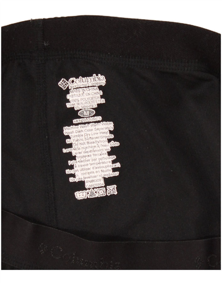 COLUMBIA Womens Leggings UK 14 Medium  Black Polyester