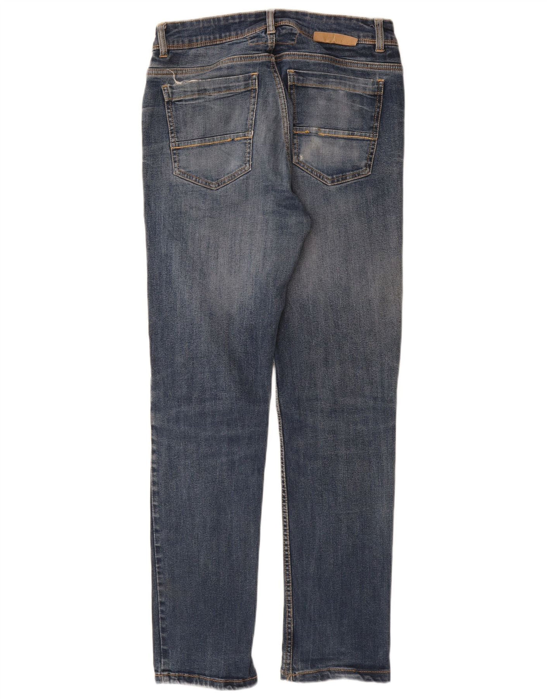 Calça Jeans Feminina Dack's Distressed Slim IT 46 Grande W30 L29 Azul Algodão