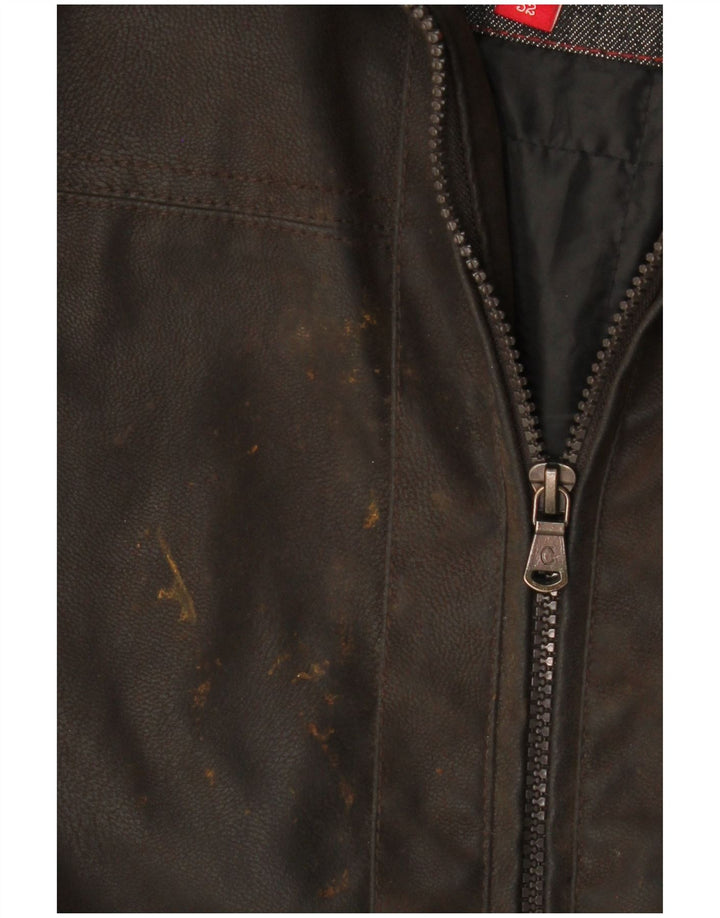 Jaqueta masculina de couro sintético CANSON EU 52 XL polietileno marrom