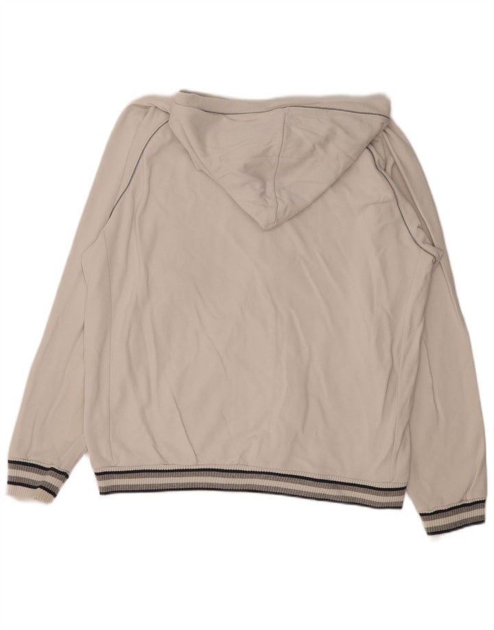 Suéter masculino Champion com capuz e zíper gráfico 2XL algodão branco