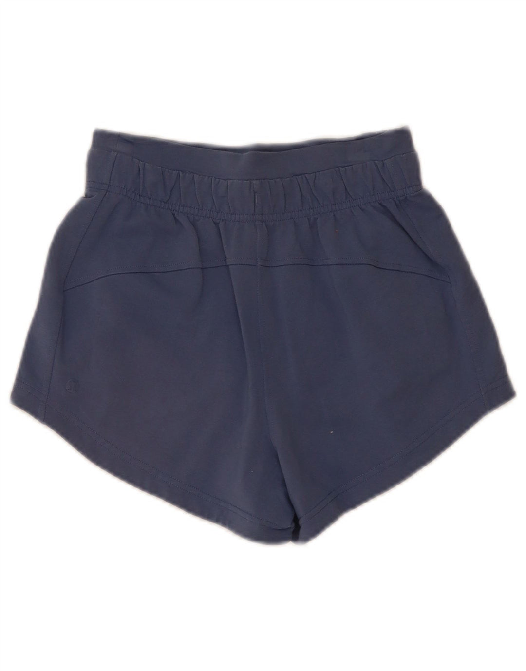 Lululemon Shorts esportivo feminino US 4 pequeno algodão azul marinho