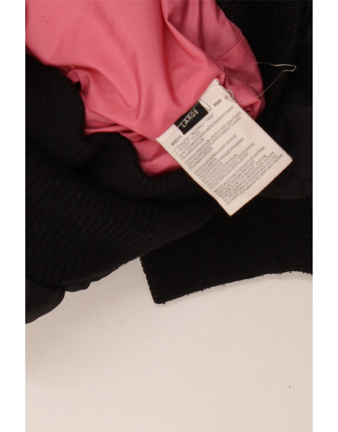 Jaqueta feminina acolchoada com capuz GUESS UK 16 grande poliamida preta