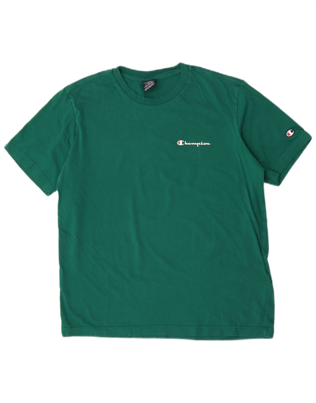 Camiseta masculina Champion grande algodão verde