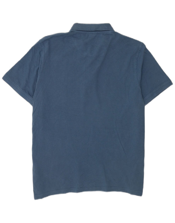 Camisa polo masculina de manga curta Pierre Cardin 2XL algodão azul