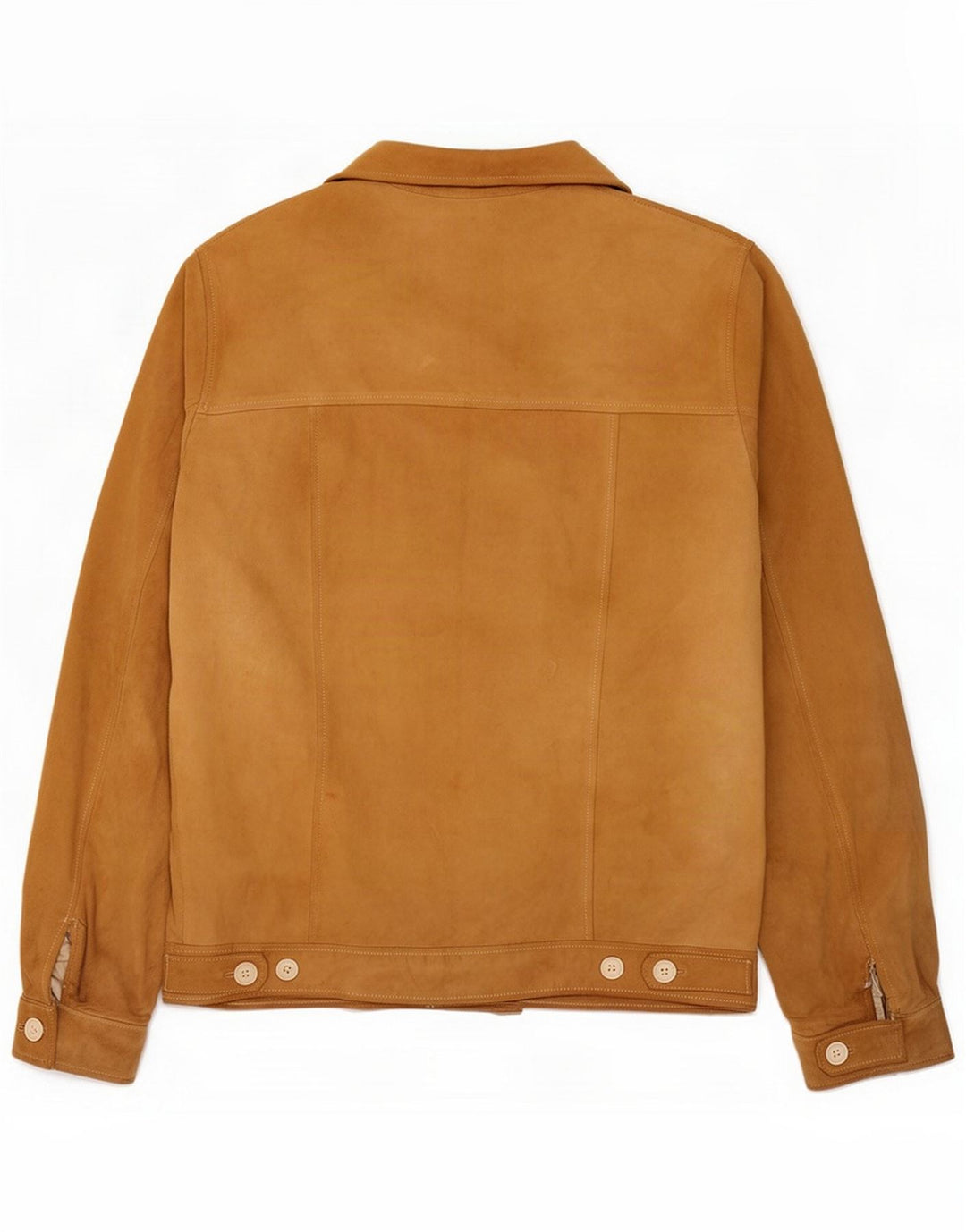 Jaqueta masculina de camurça vintage UK 38 bege médio