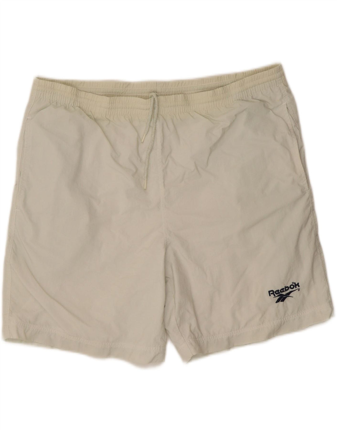 REEBOK Mens Sport Shorts Large  White Cotton Vintage Reebok and Second-Hand Reebok from Messina Hembry 