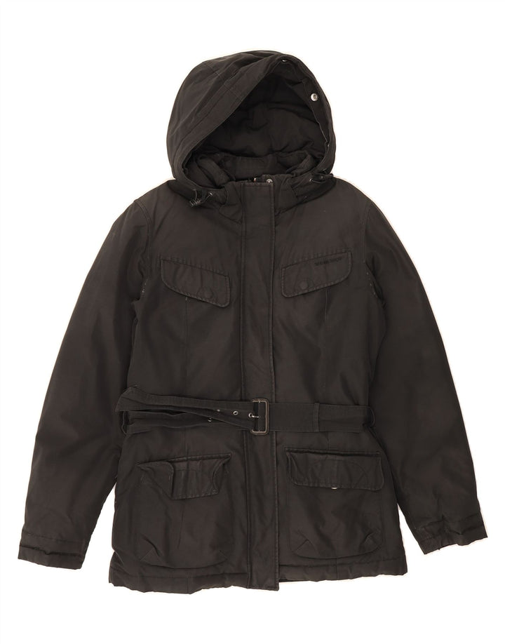 WOOLRICH Womens Padded Jacket UK 14 Medium Black Polyester Vintage Woolrich and Second-Hand Woolrich from Messina Hembry 