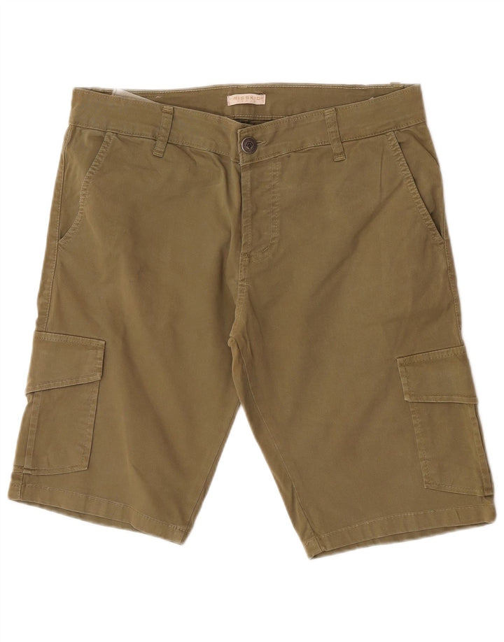 Shorts cargo masculino Risskio W34 grande cáqui