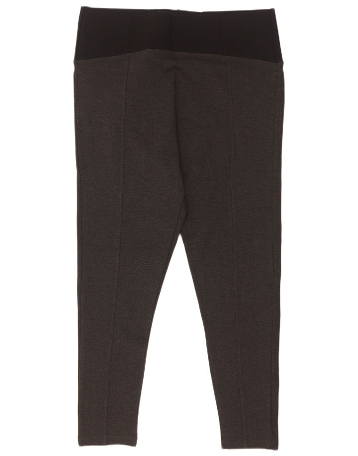 Leggings femininos Marks & Spencer Reino Unido 18 XL cinza colorblock viscose