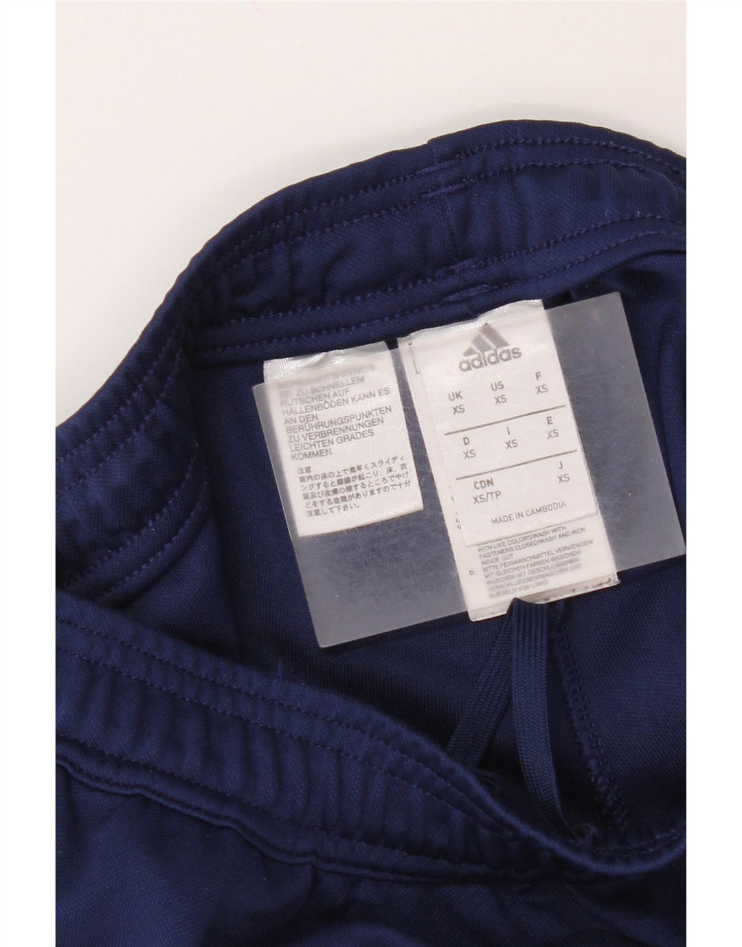 Calças de treino Adidas Mens Climacool XS azul marinho poliéster