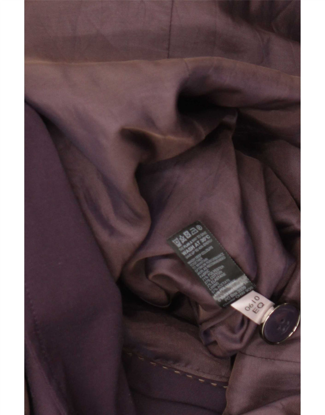 Casaco impermeável feminino Marks & Spencer Reino Unido 18 XL roxo poliéster