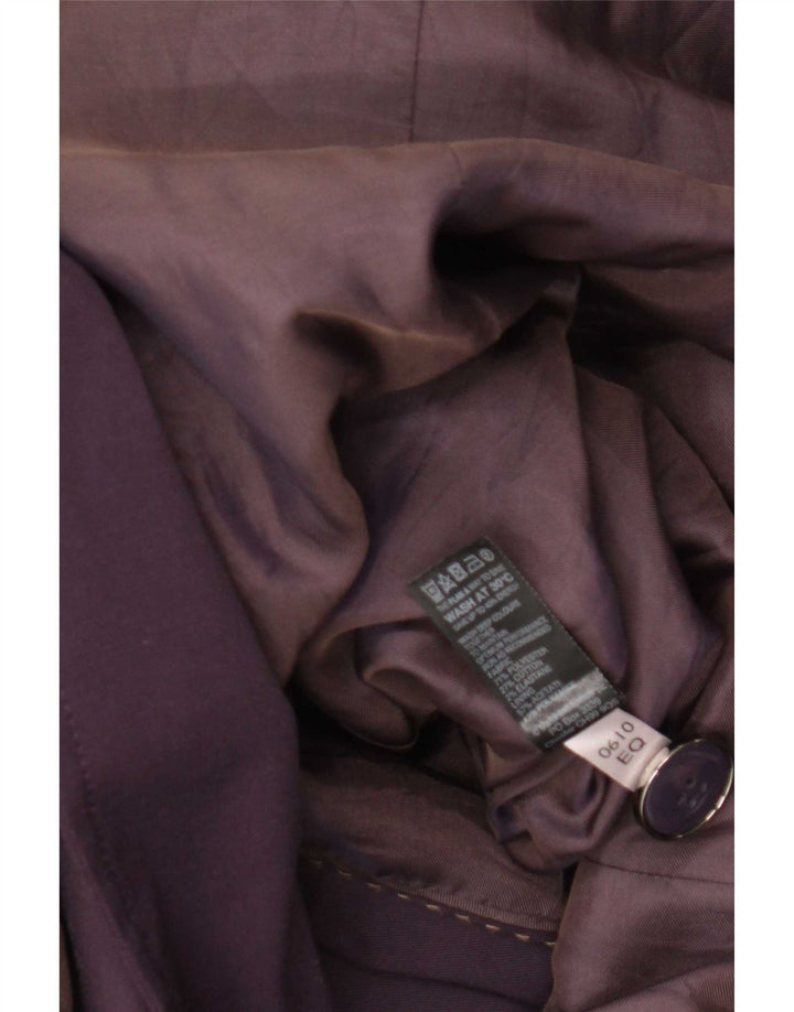 Casaco impermeável feminino Marks & Spencer Reino Unido 18 XL roxo poliéster
