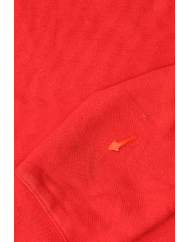 Nike Mens Hoodie Jumper Pequeno Algodão Vermelho