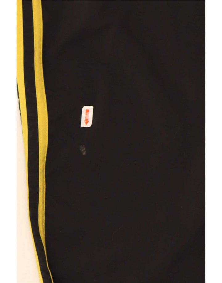 Calças de treino masculinas Adidas Joggers grandes de nylon preto