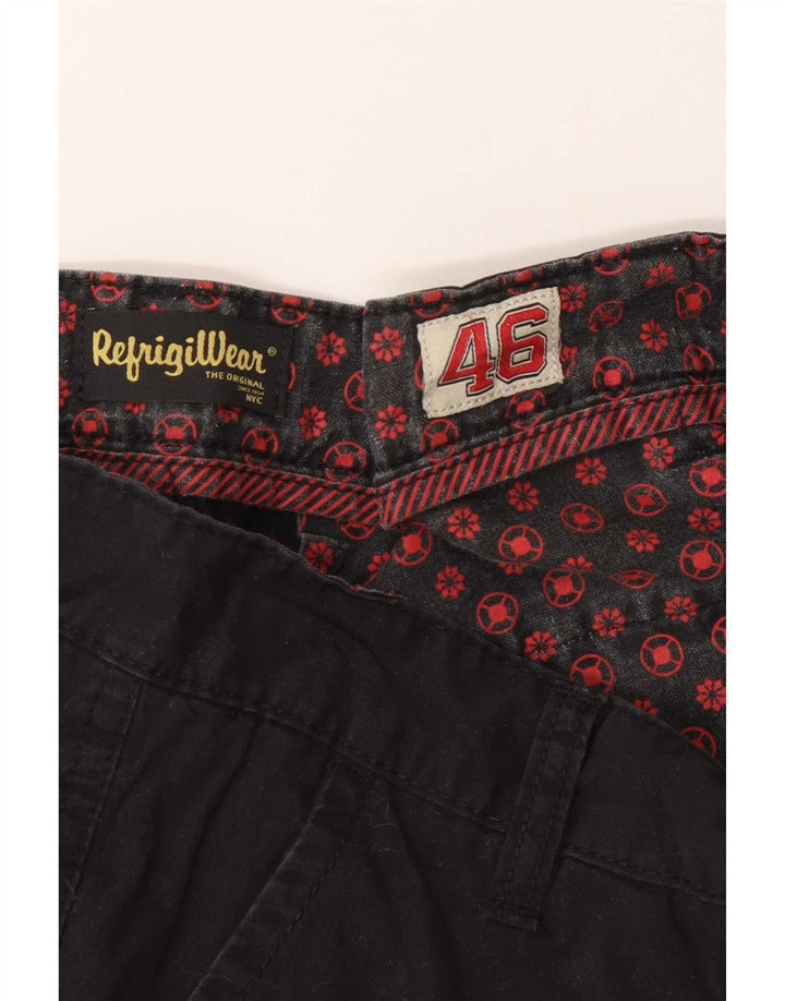 Shorts cargo masculino Refrigiwear IT 46 pequeno W29 preto