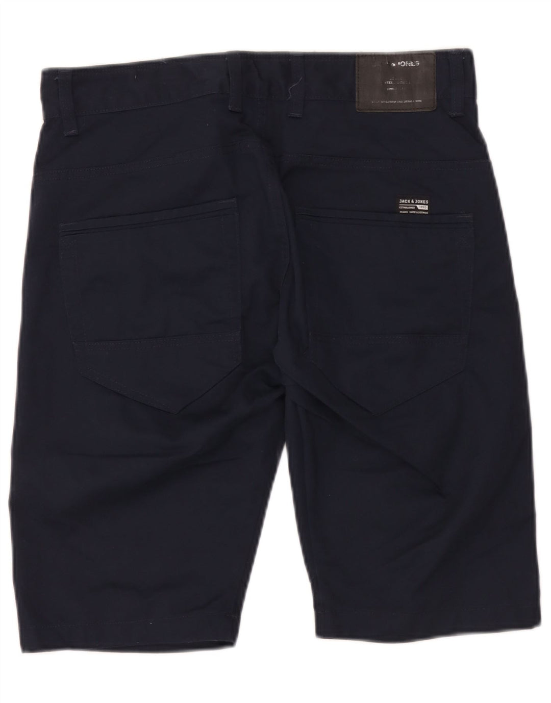 Shorts casuais masculinos Jack & Jones médio W32 poliéster azul marinho
