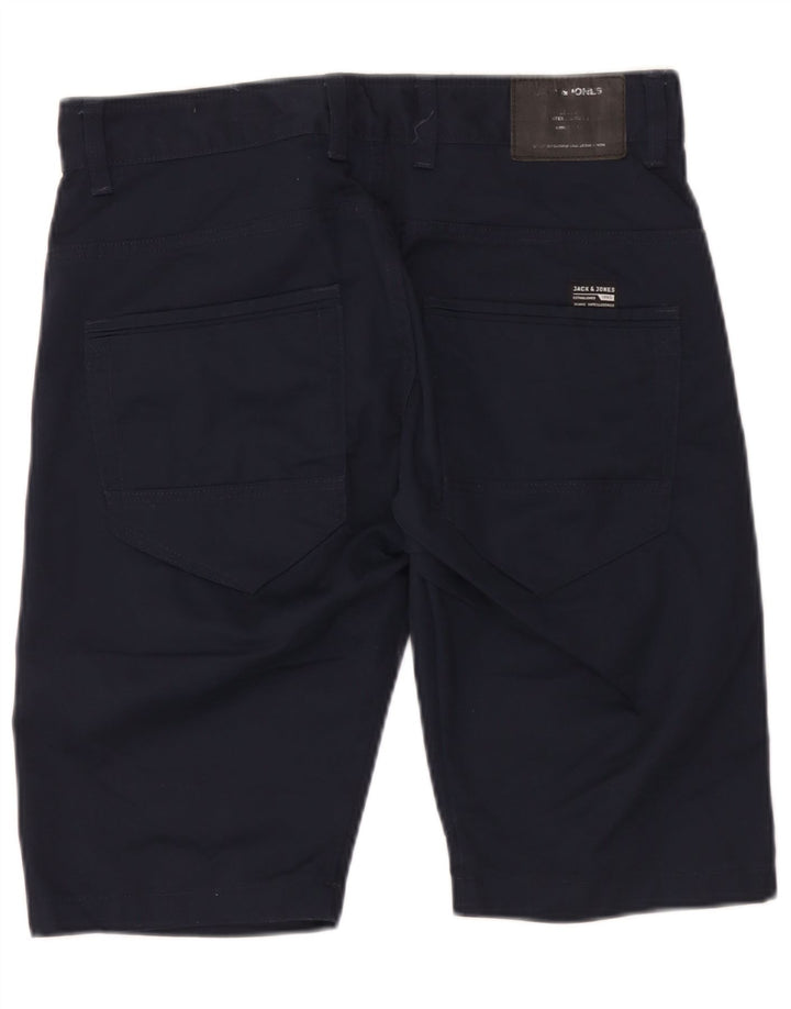 Shorts casuais masculinos Jack & Jones médio W32 poliéster azul marinho