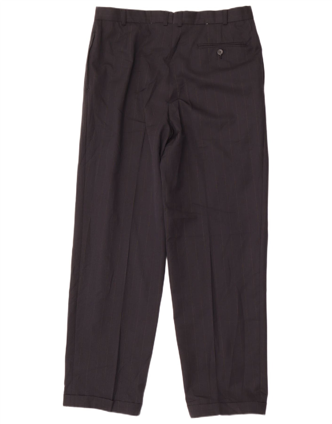 Calça masculina Marks & Spencer Pegged Suit W36 L31 azul marinho poliéster
