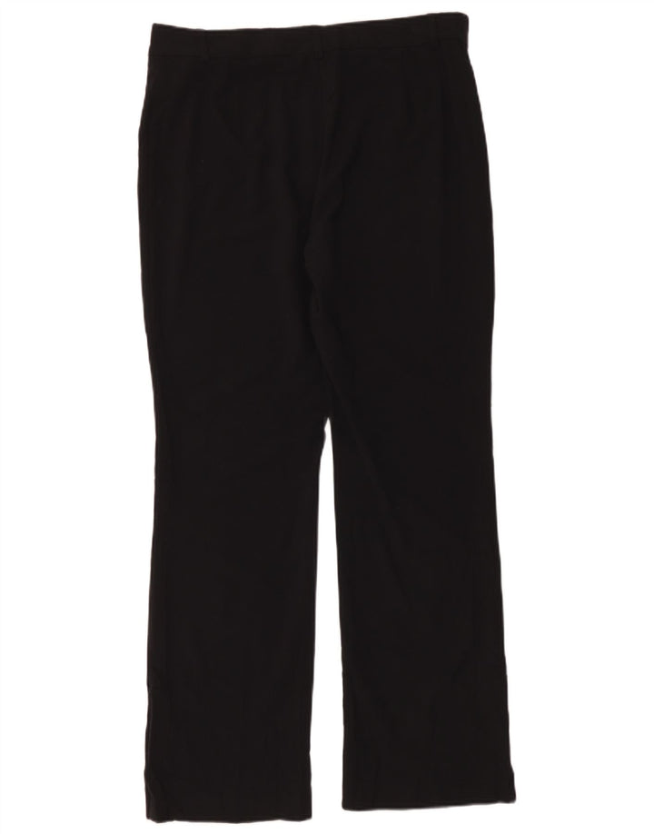 Calça feminina Marks & Spencer Bootcut Suit Reino Unido 14 Grande W34 L30 Preta