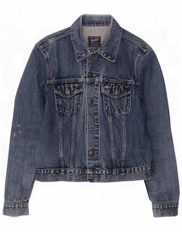 Gas Mens Denim Jacket UK 38 Medium Blue